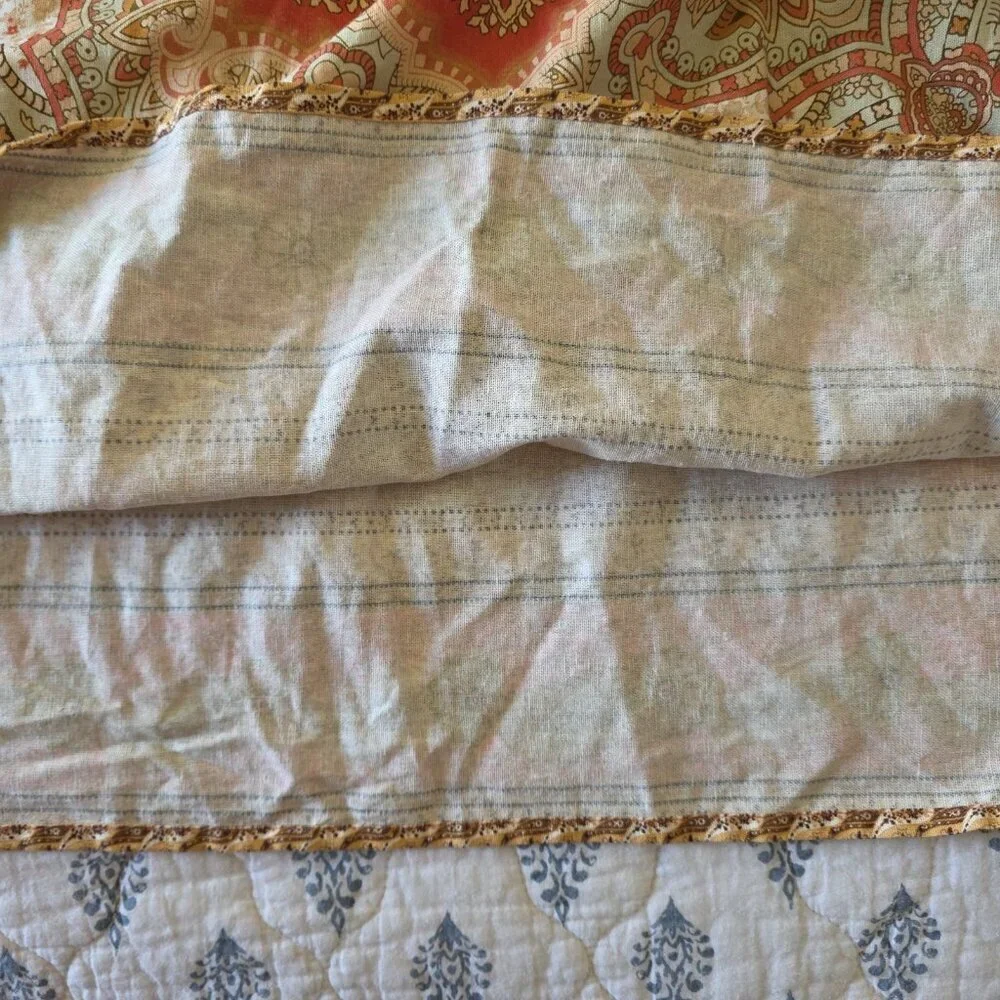 House of Harlow 1960 Linen Blend Paisley Maxi Skirt XS | Boho Festival - Picture 12 of 15